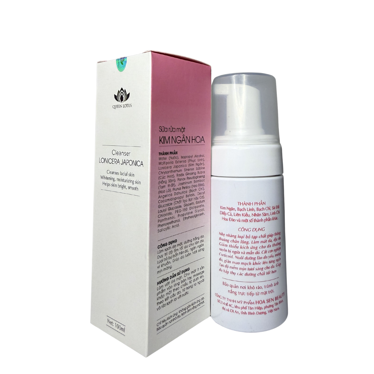 Sữa Rửa Mặt Kim Ngân Hoa (Giành cho da nhạy cảm) - Ảnh 2